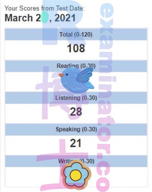 score image for TOEFLでの不正行為 success story #144