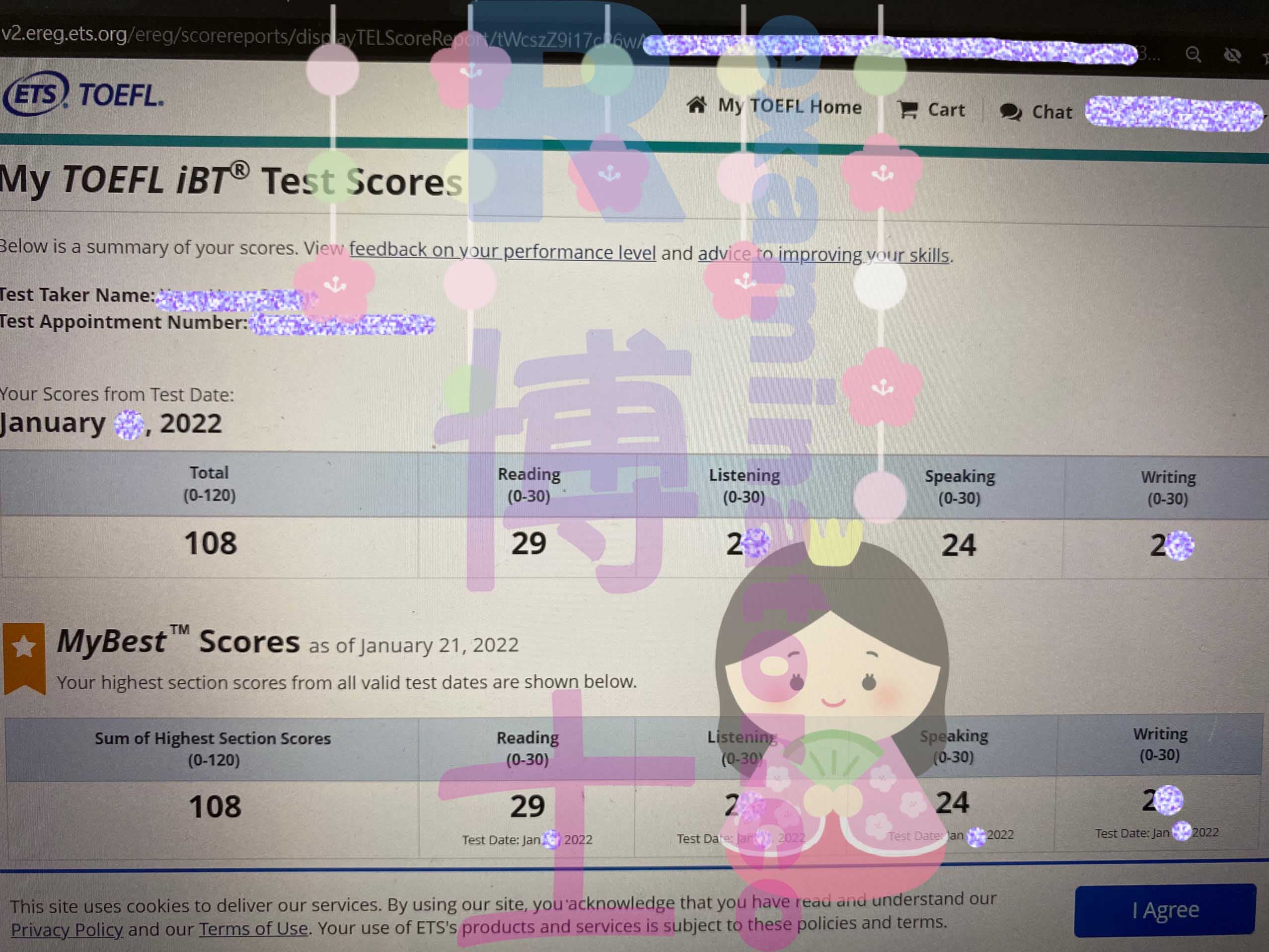 score image for TOEFLでの不正行為 success story #272