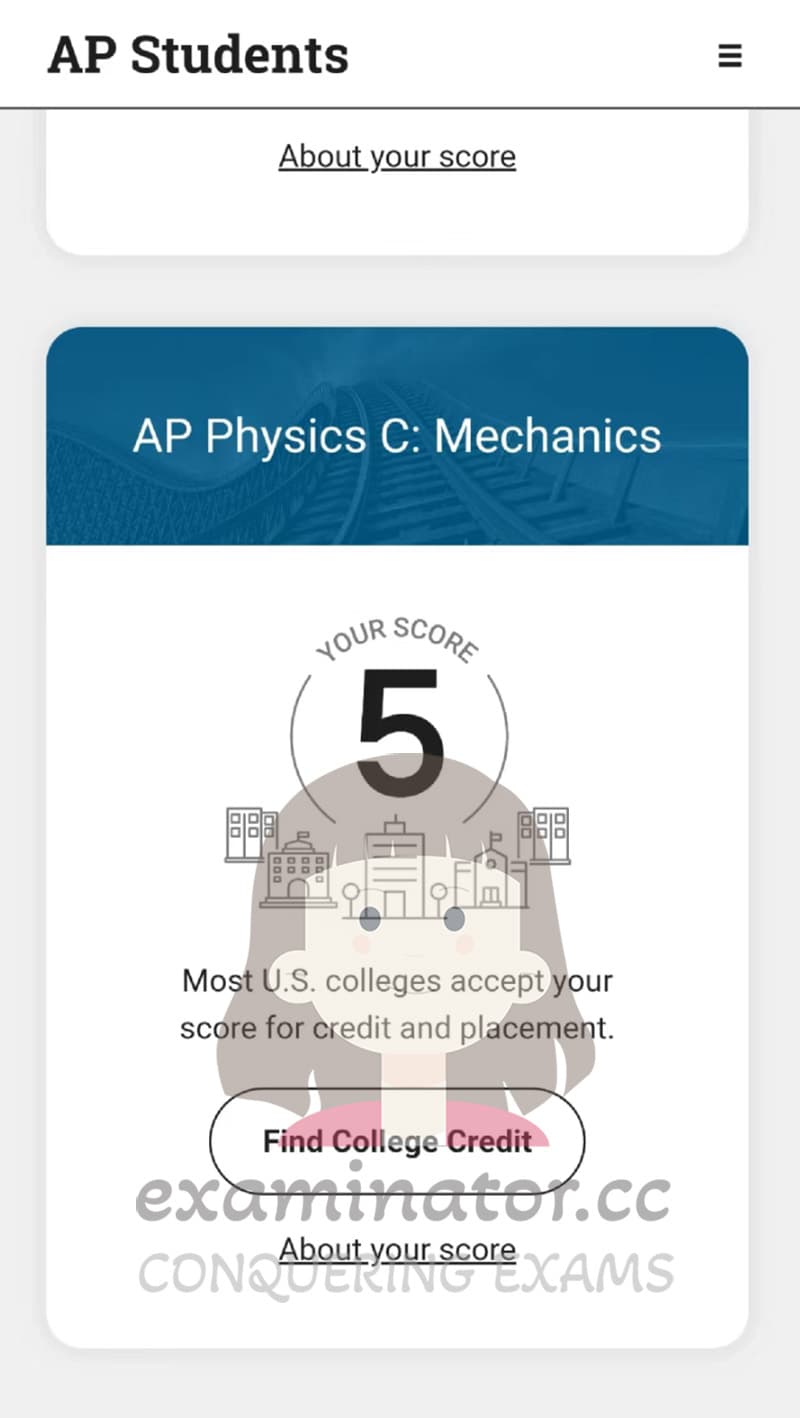 score image for Advanced Placementでの不正行為 success story #635