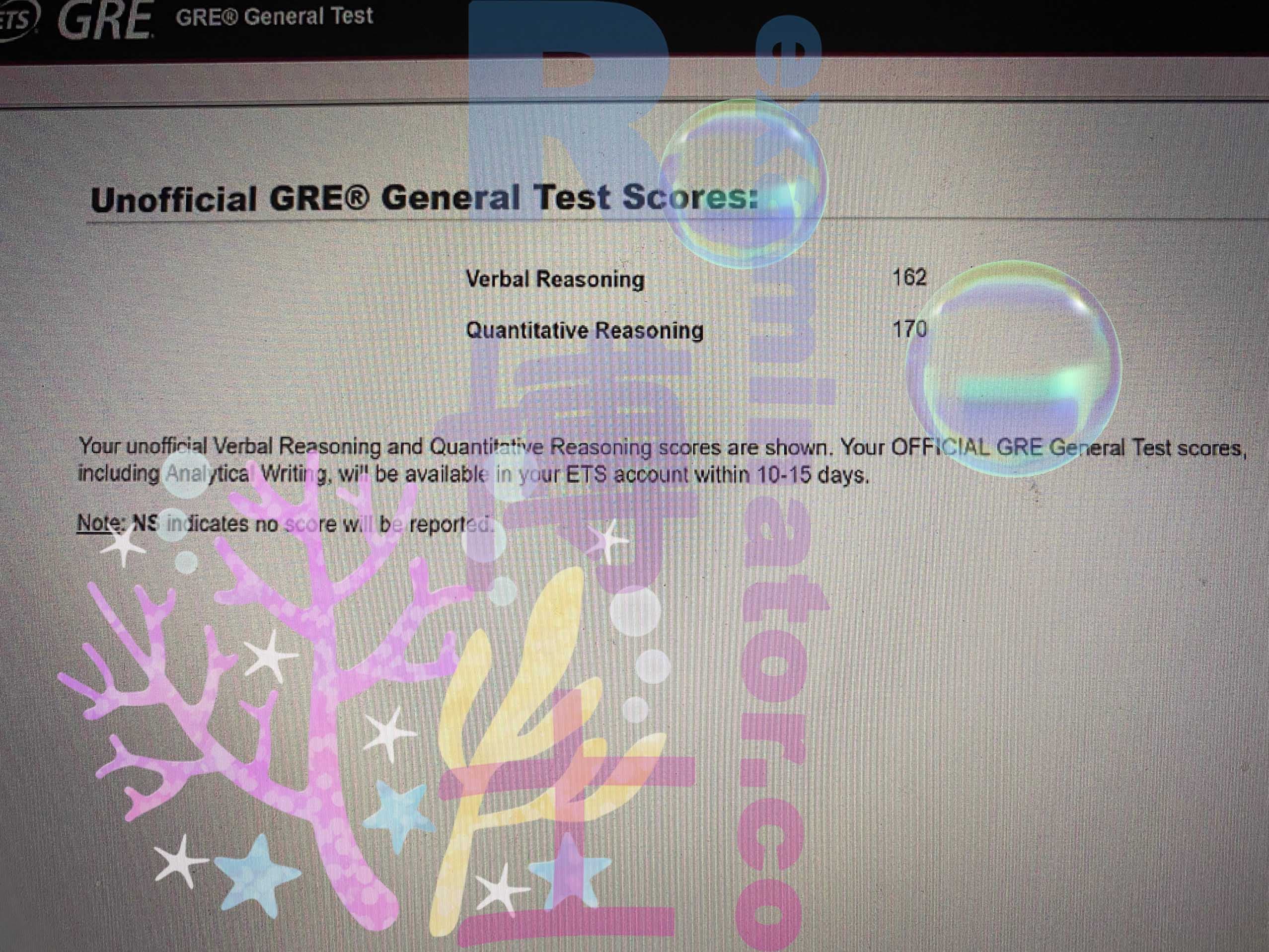 score image for GREでの不正行為 success story #344